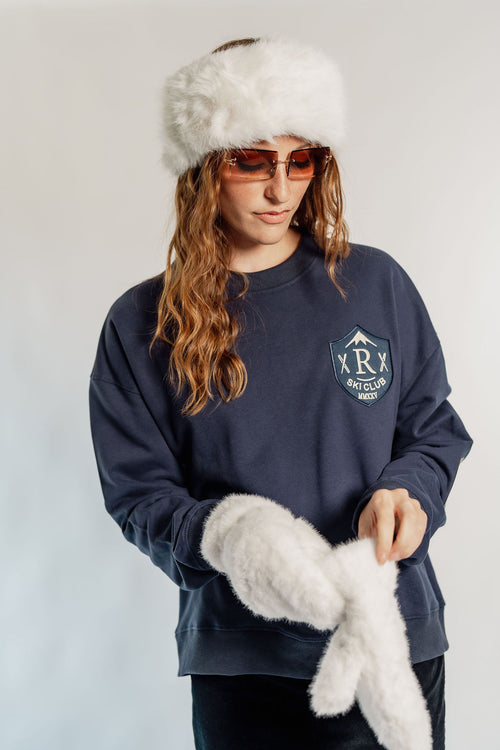 CLASSIC CREW - SKI SOCIETY PATCH - Navy