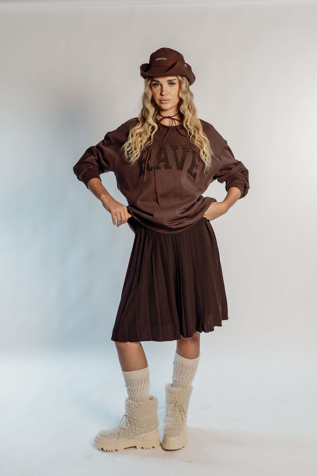 OVERSIZED RAVE - CHOCOLATE CORDUROY PATCH