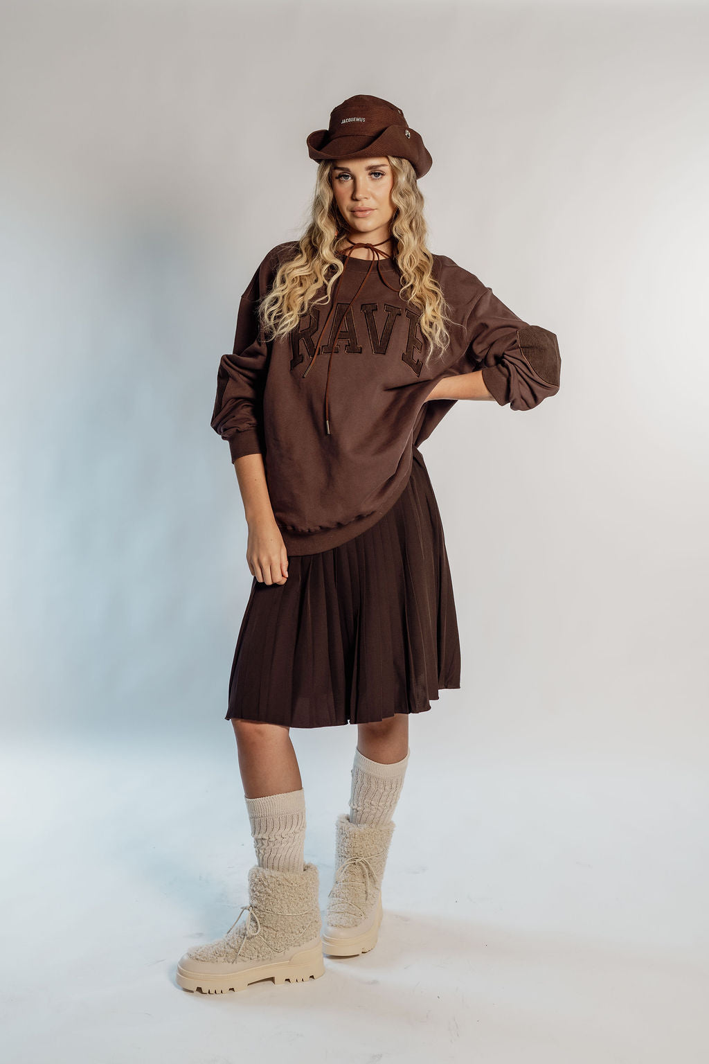 OVERSIZED RAVE - CHOCOLATE CORDUROY PATCH