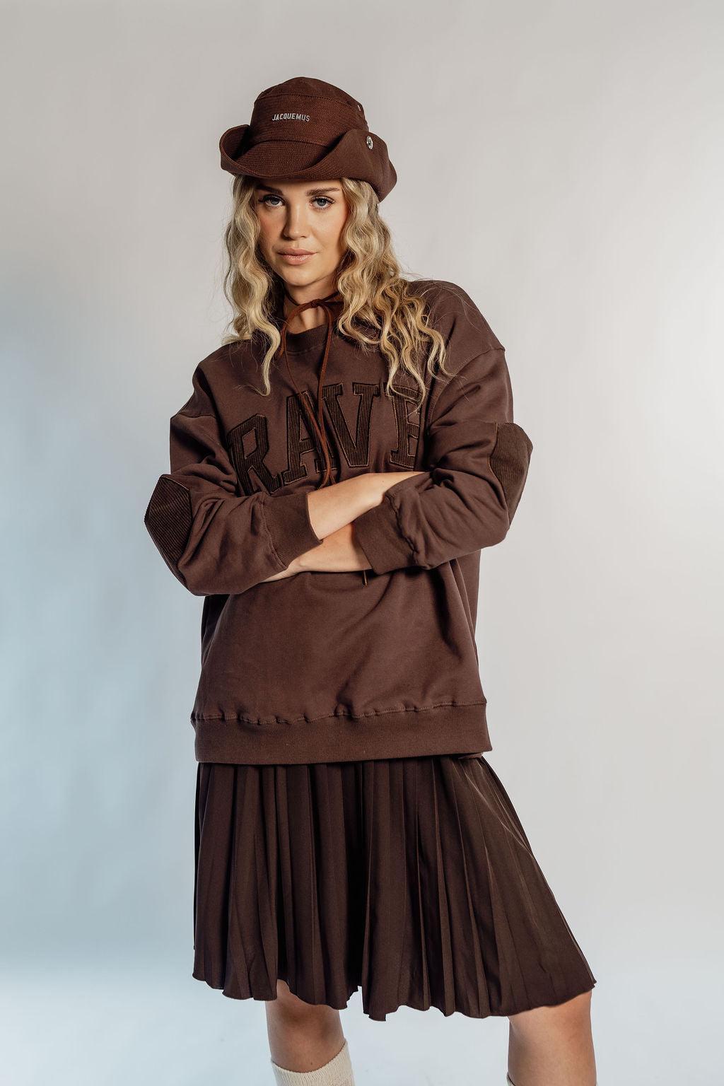 OVERSIZED RAVE - CHOCOLATE CORDUROY PATCH