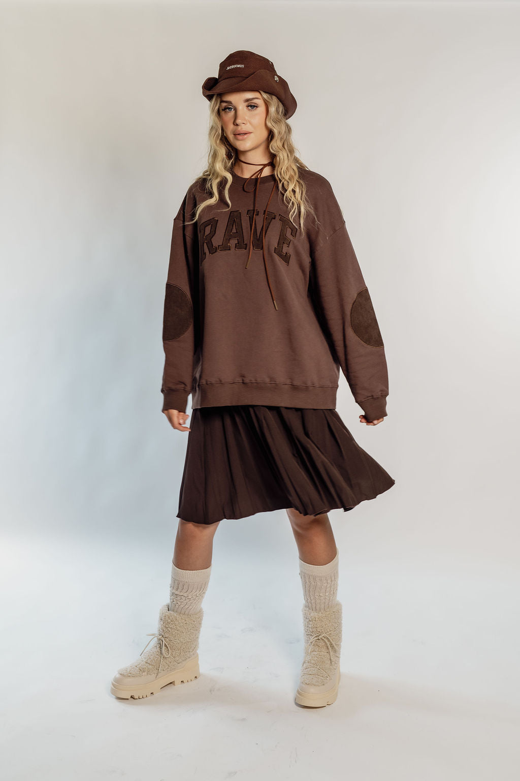 OVERSIZED RAVE - CHOCOLATE CORDUROY PATCH