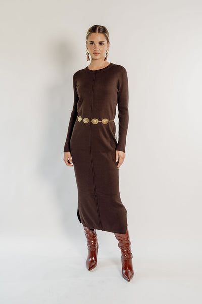 KNITTED MAXI DRESS