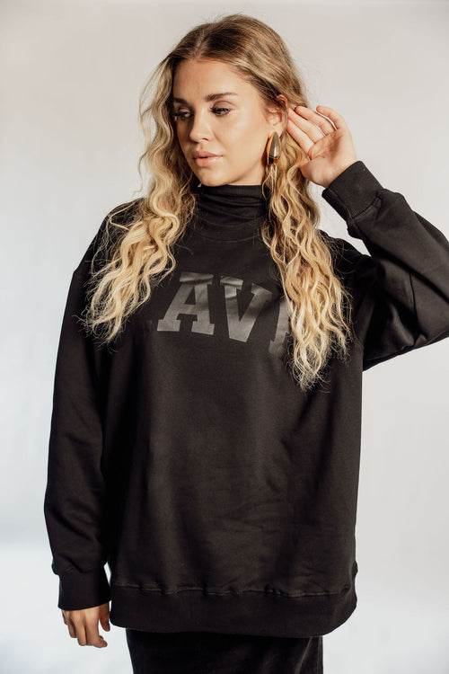 OVERSIZED RAVE - BLACK + PATCH - Black