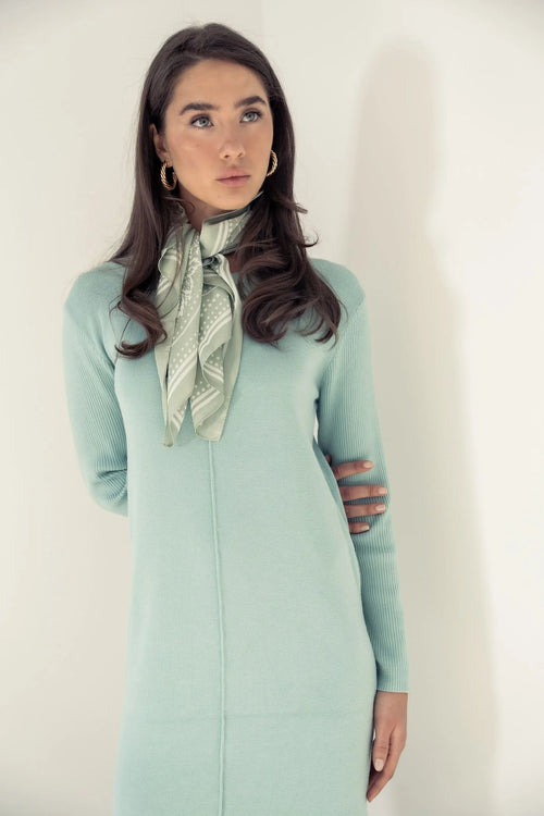 KNIT MAXI DRESS - Soft Mint