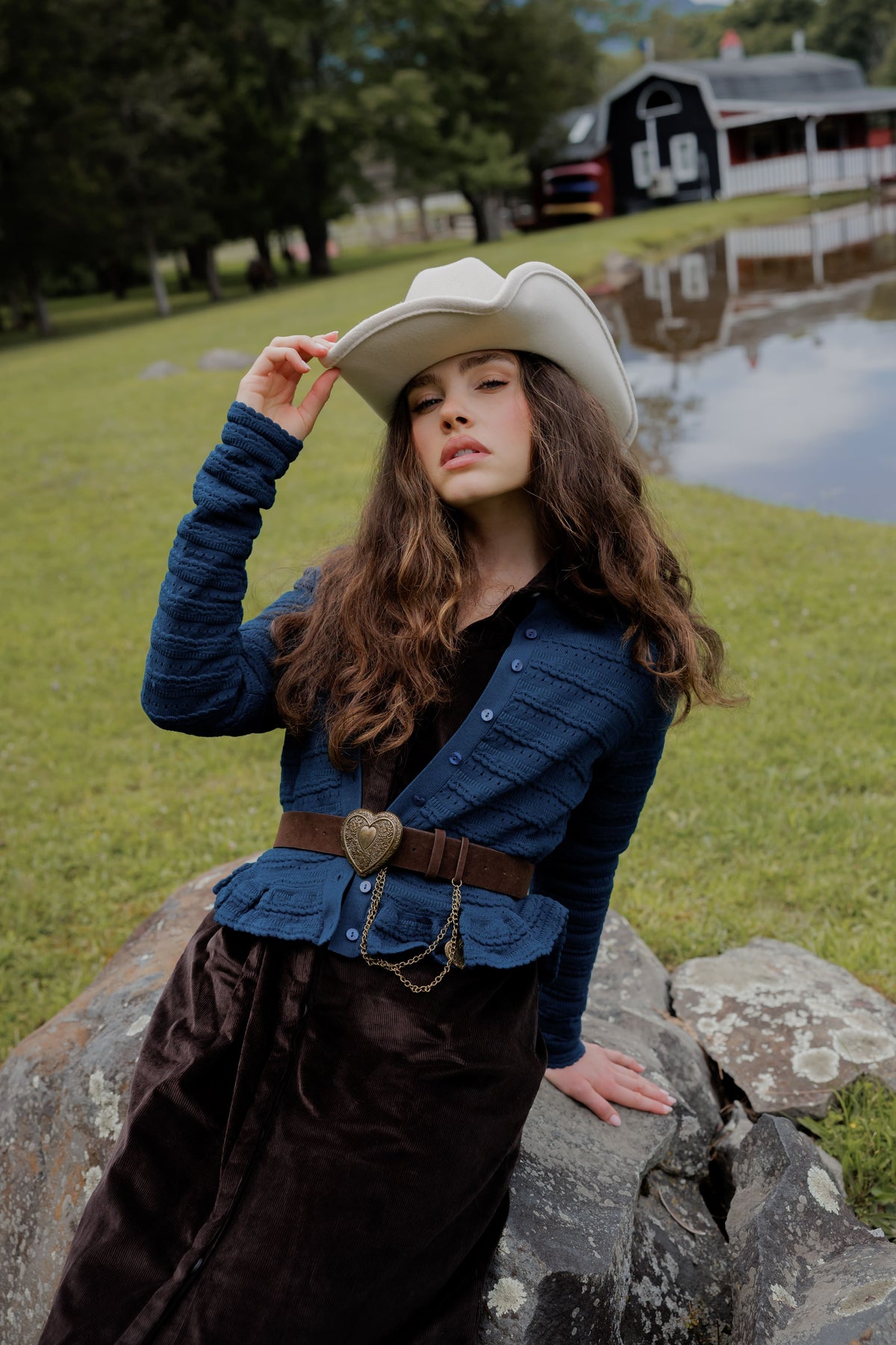 Pointelle cardigan