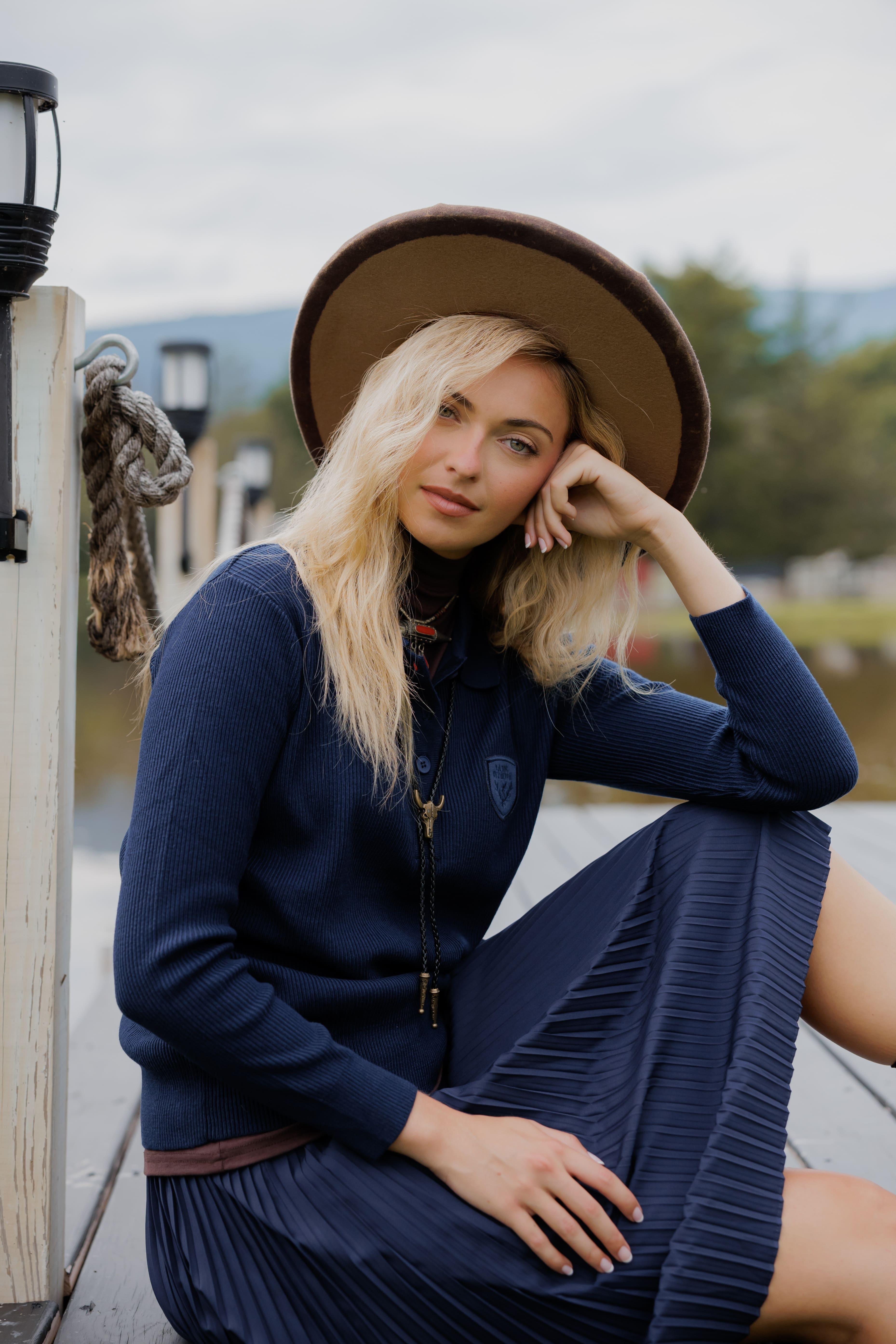 Knit polo