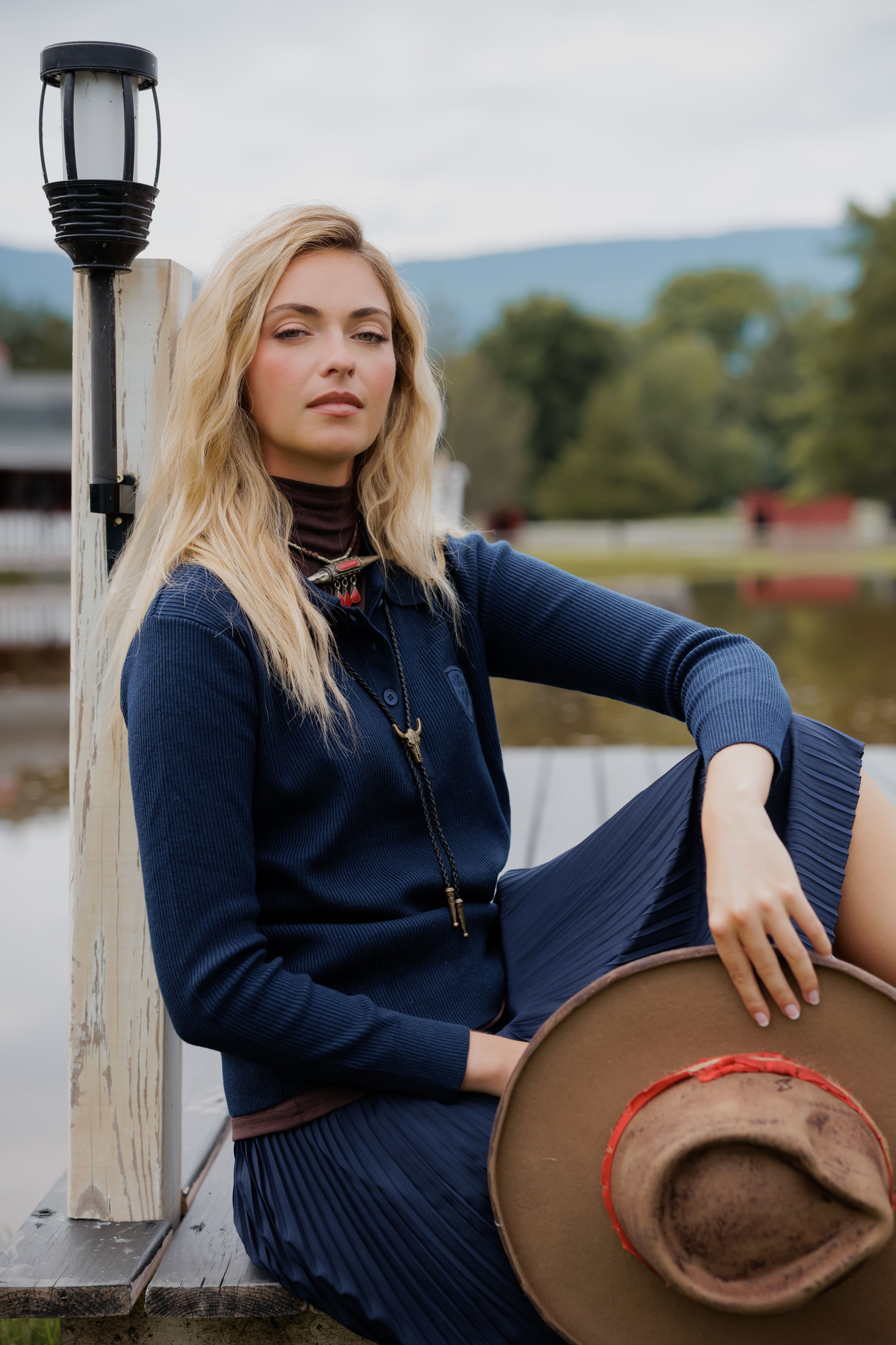 Knit polo