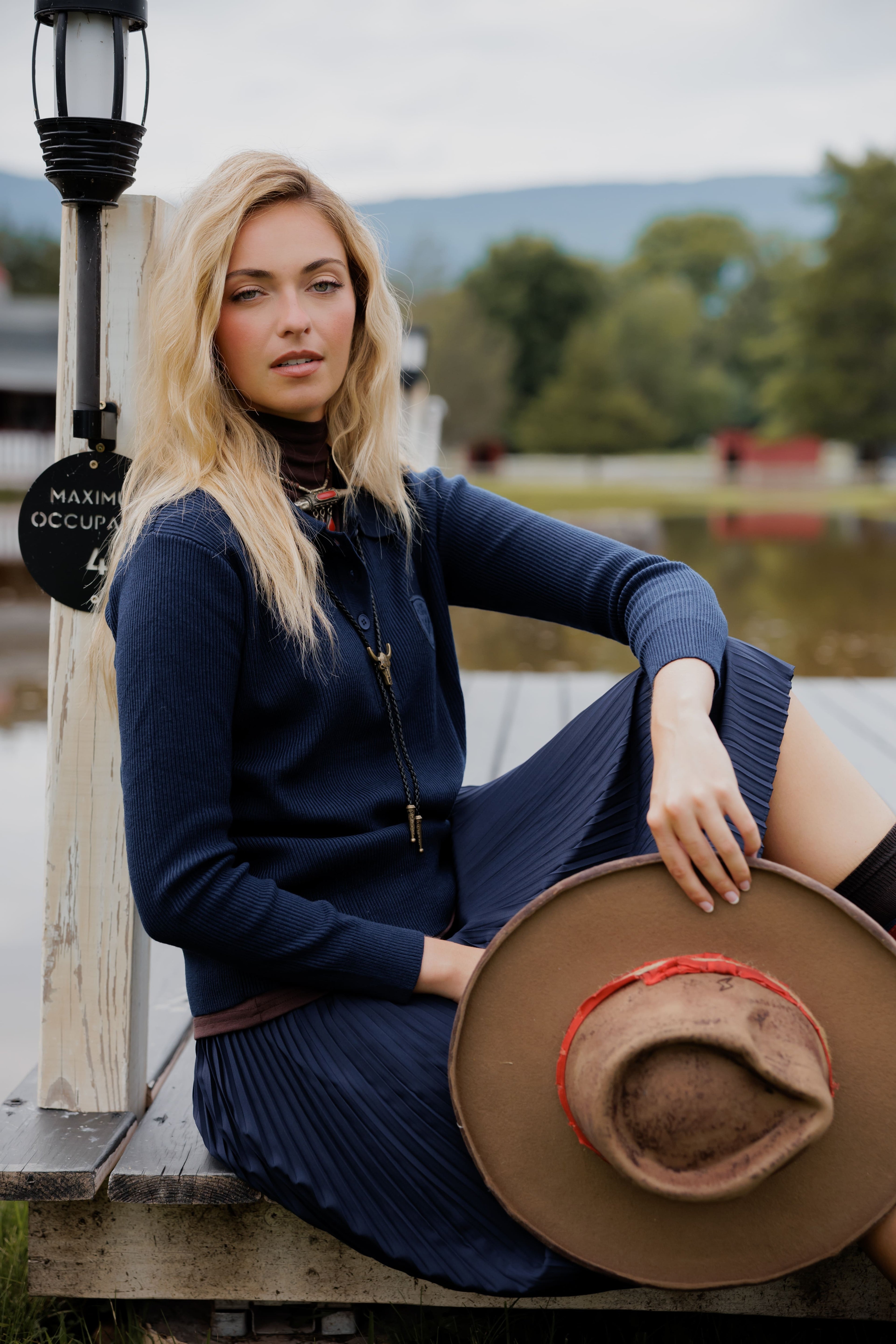 Knit polo