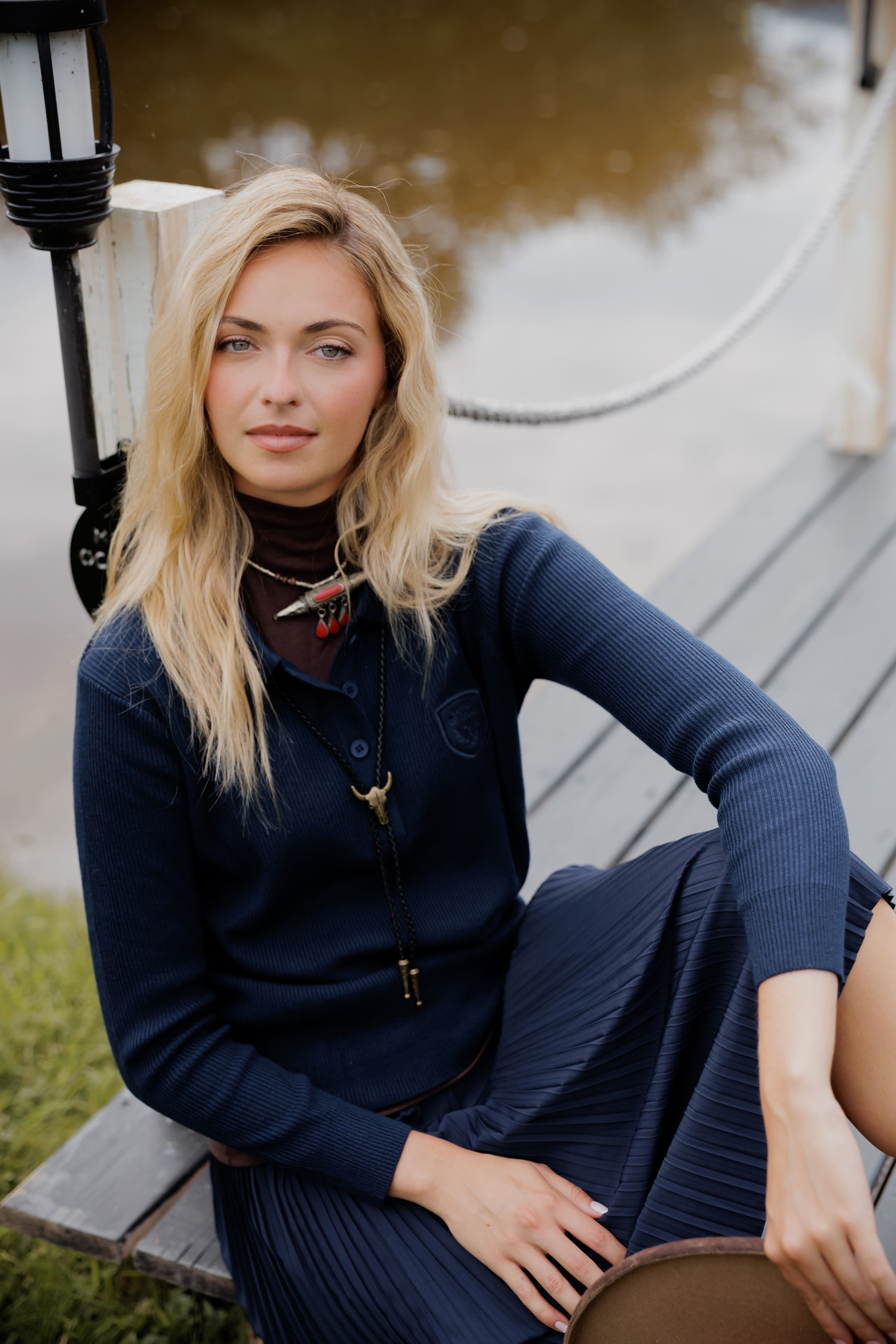 Knit polo