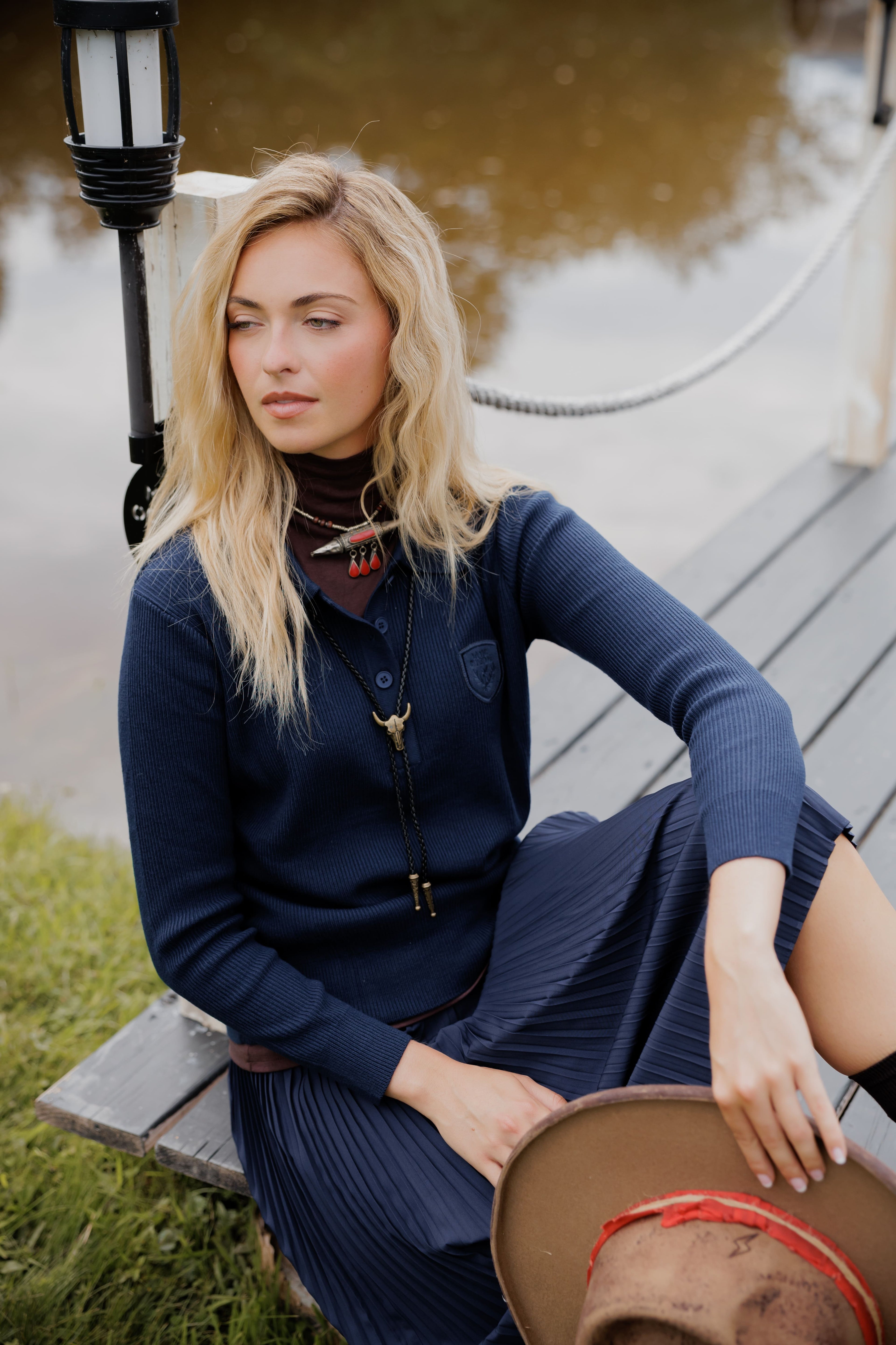 Knit polo