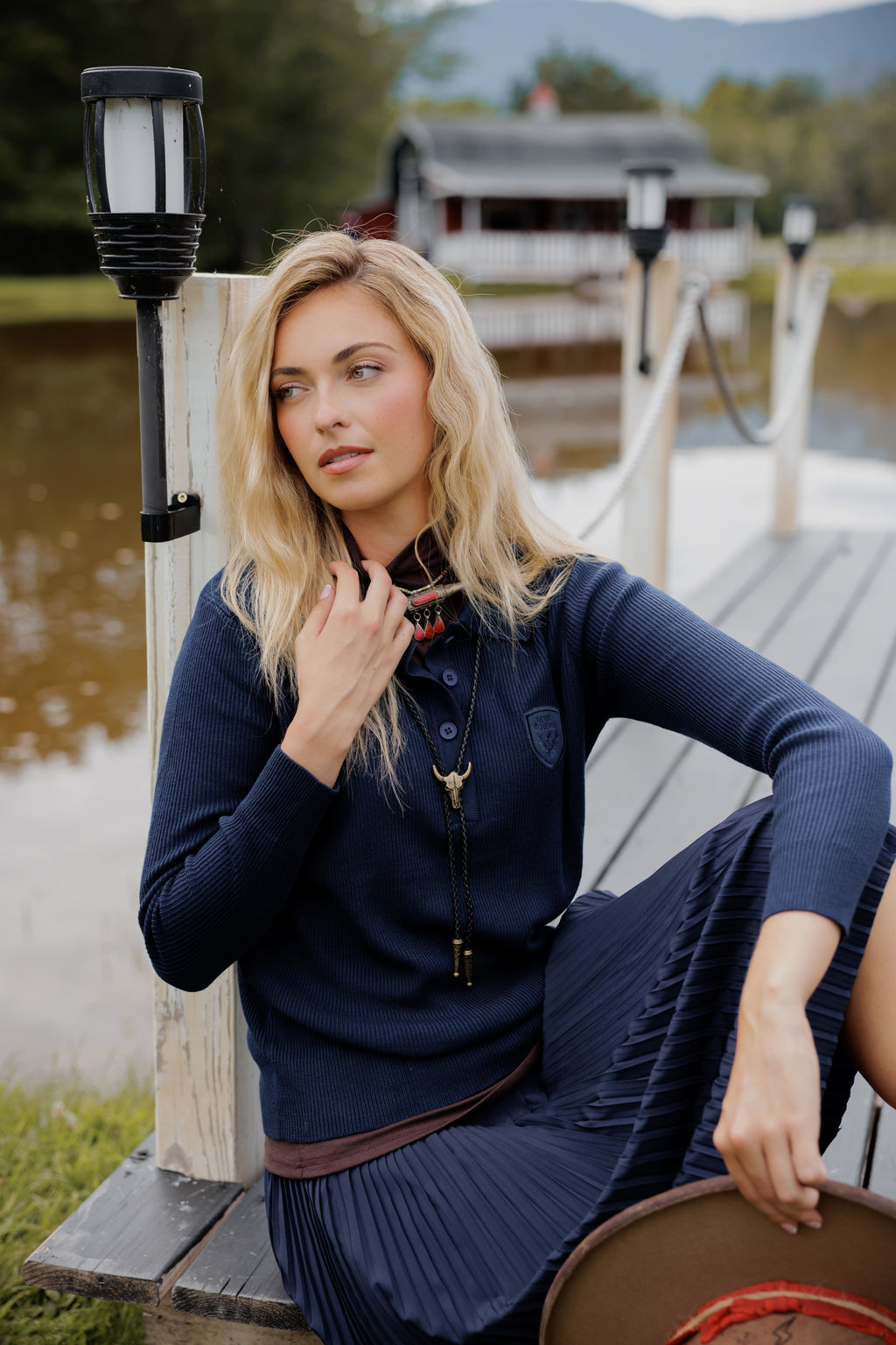 Knit polo