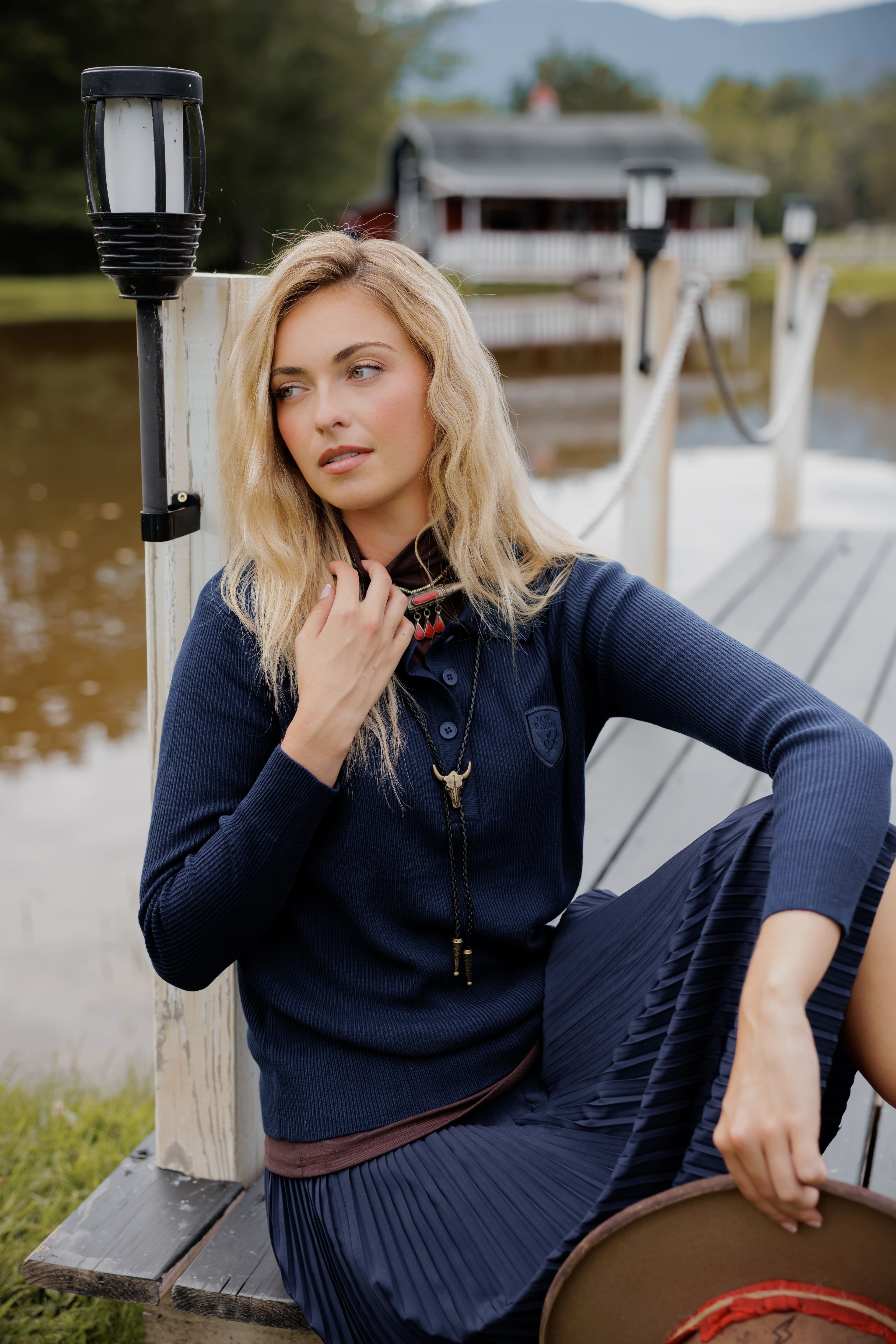 Knit polo