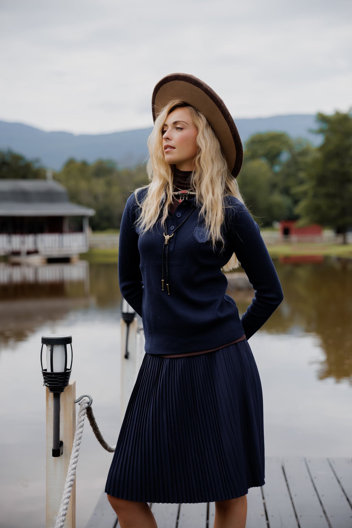 Pleated skirt