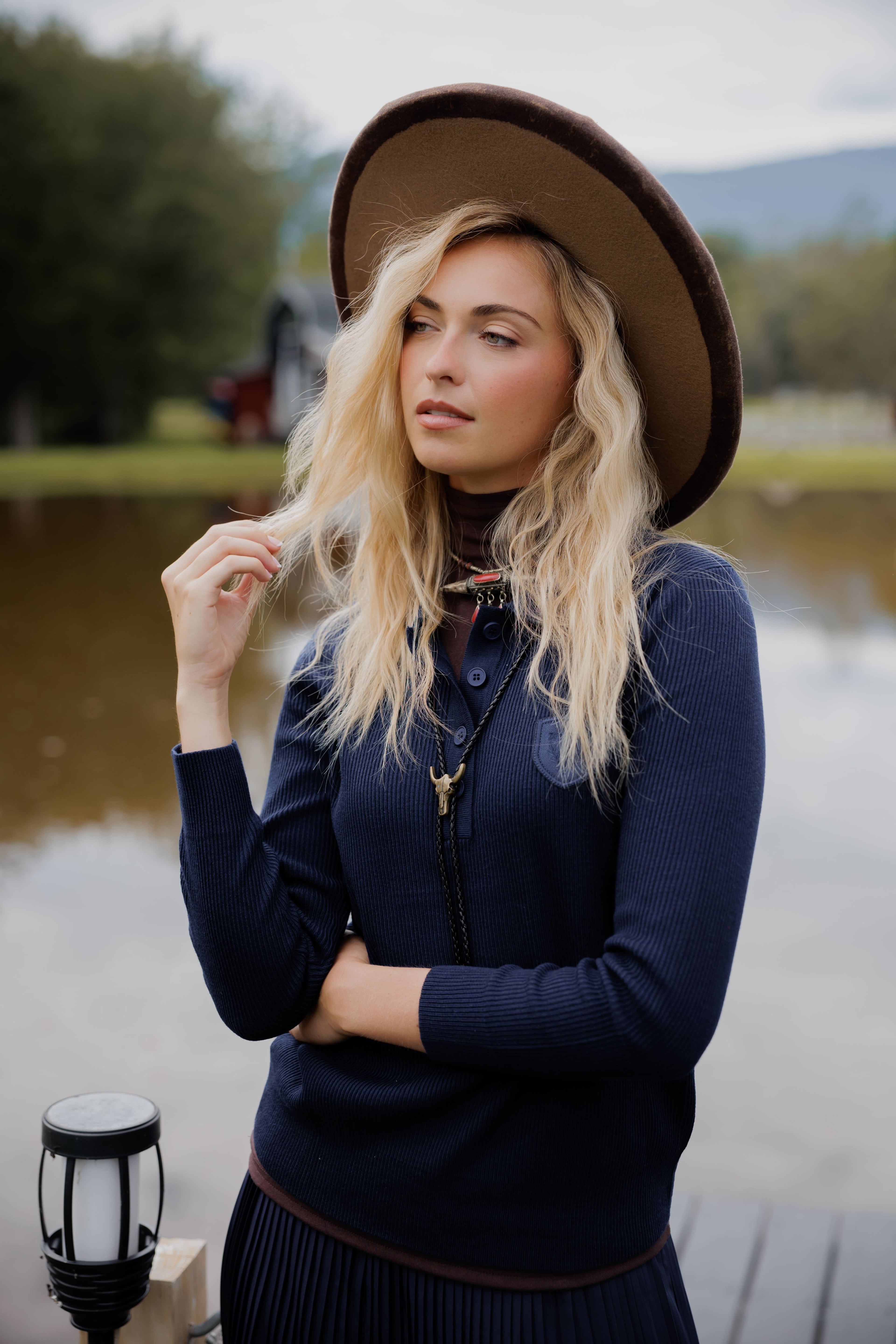 Knit polo