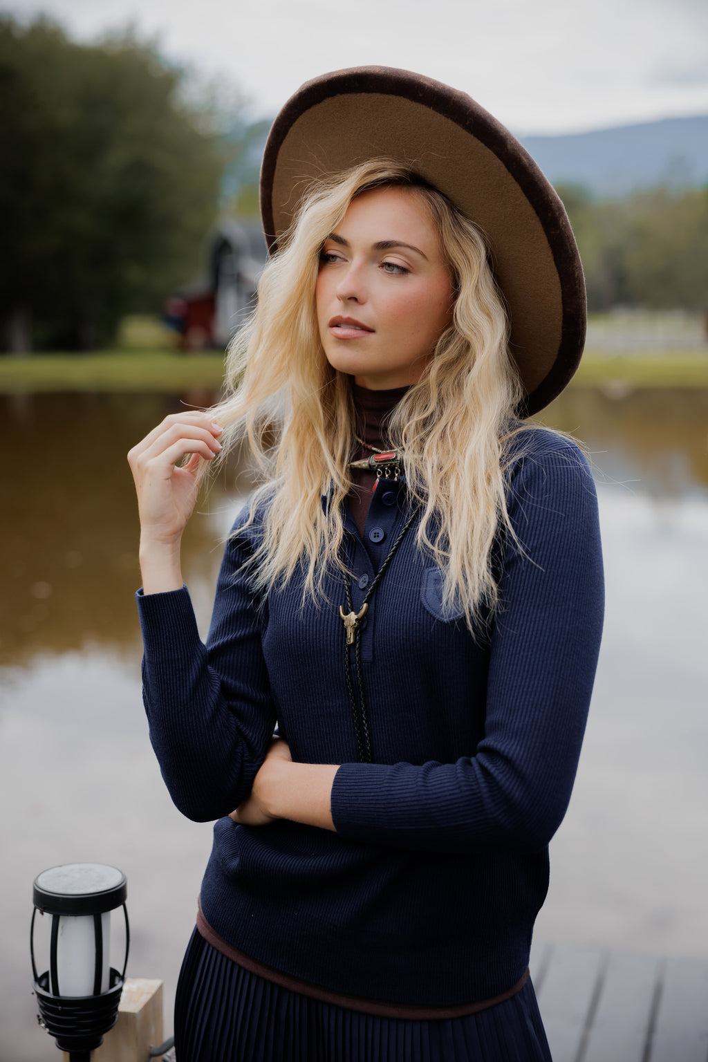 Knit polo