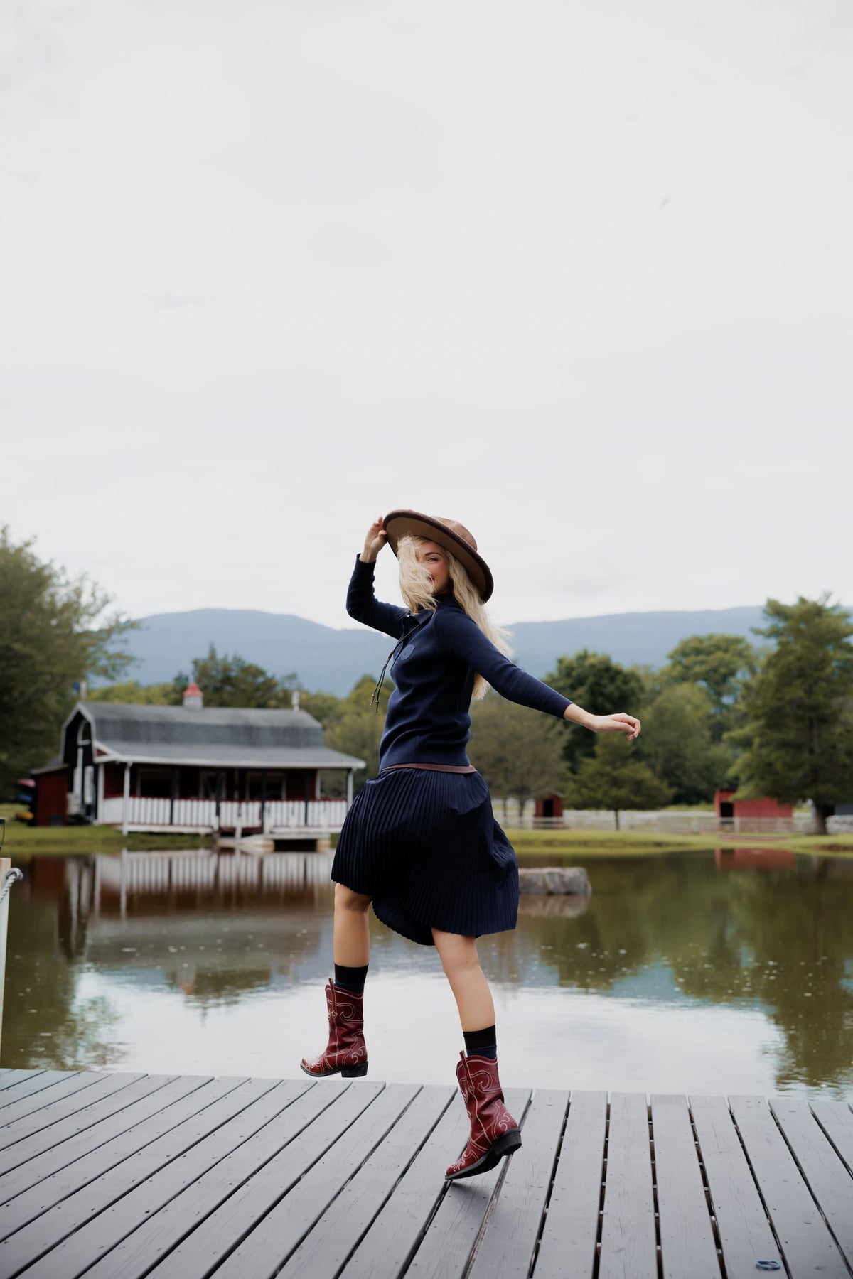Pleated skirt