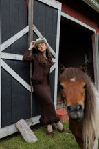 Fringe dress + cardigan