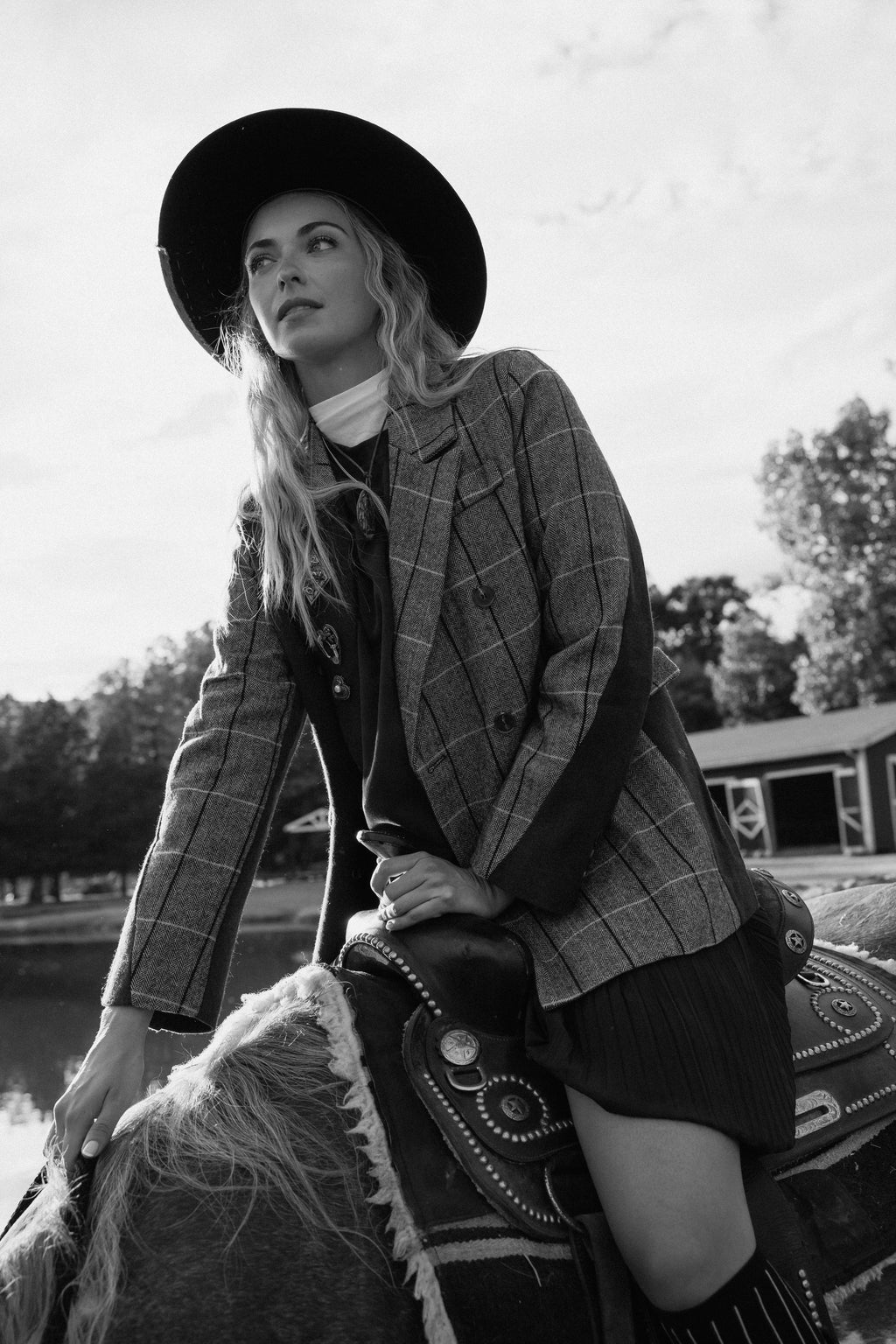 Plaid blazer