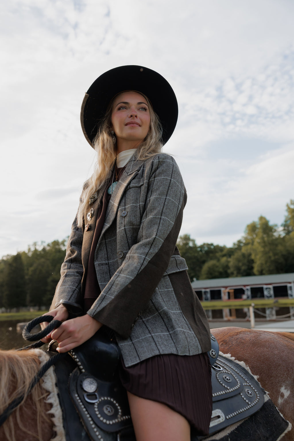 Plaid blazer