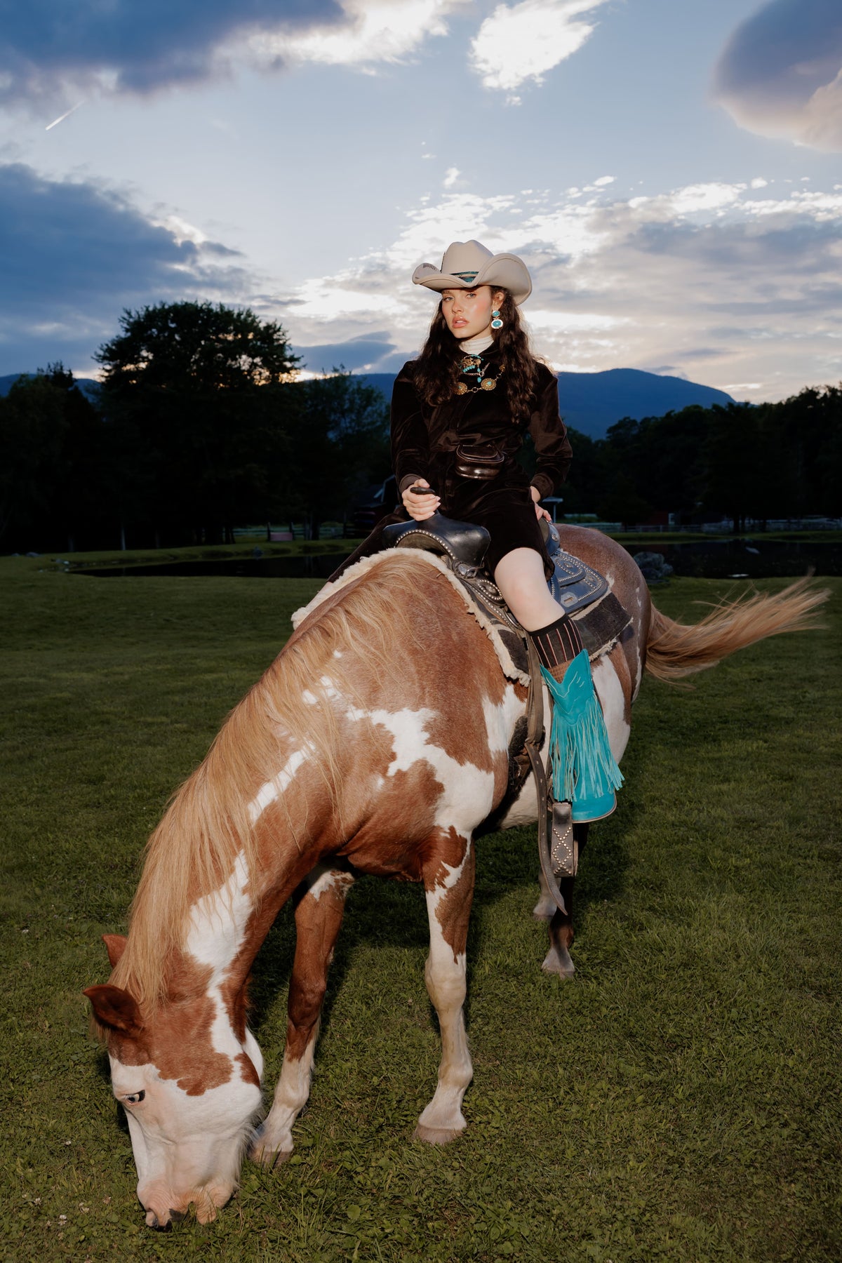 Belted corduroy dress