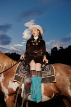 Belted corduroy dress