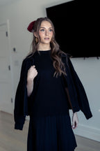 Oversized Black Denim Jacket