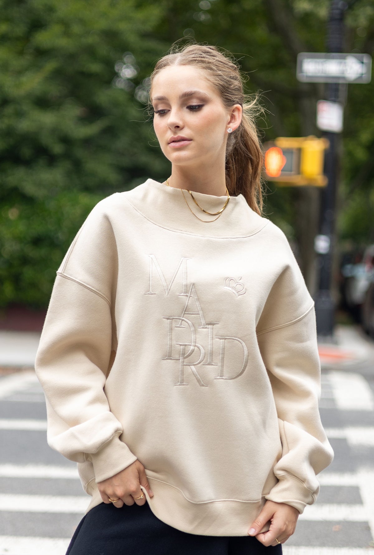 Oversized Madrid Crewneck