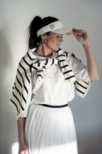 PLEATED SKIRT SIGNATURE STRIPE