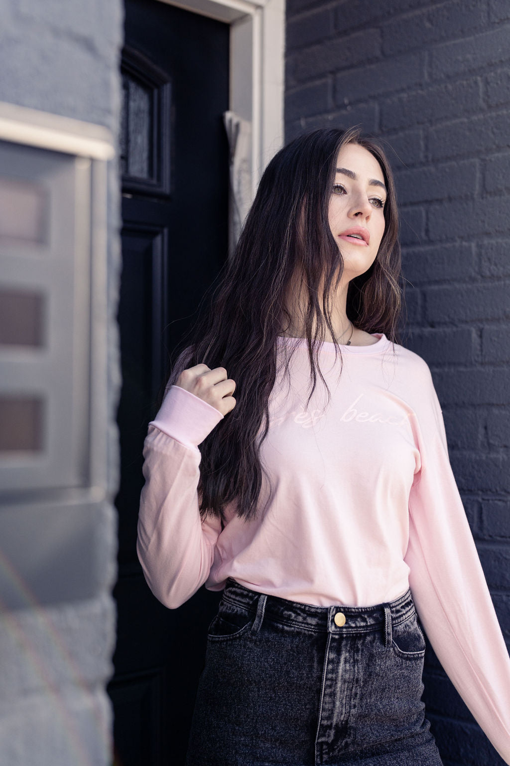 PINK GRAPHIC PRINT TEE