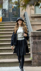 Oversized Black Denim Jacket