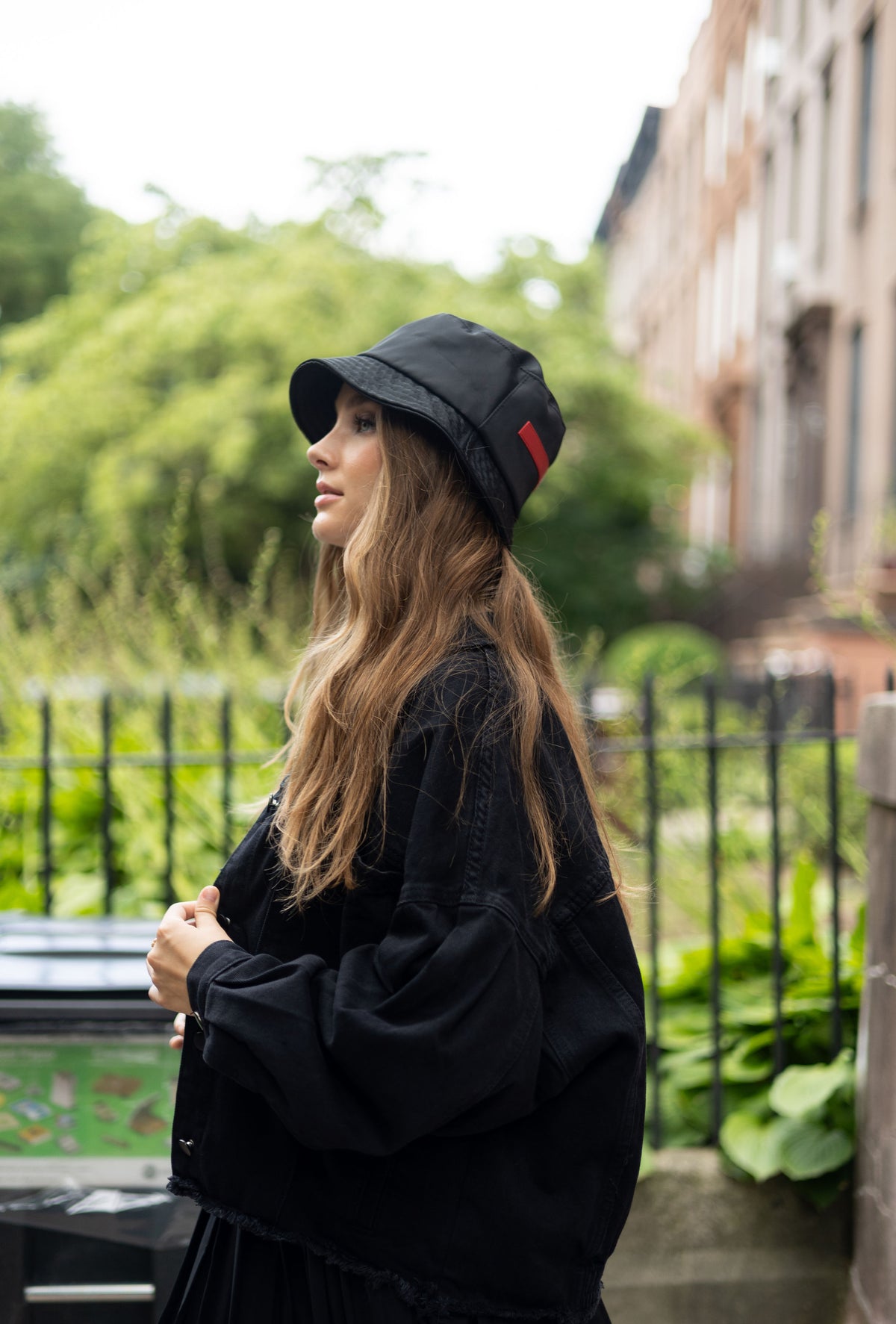 Oversized Black Denim Jacket