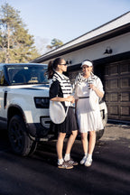 PLEATED SKIRT SIGNATURE STRIPE