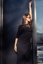 KNOT DETAIL MAXI DRESS