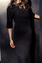 KNOT DETAIL MAXI DRESS