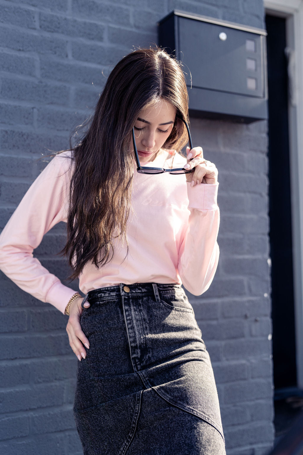 PINK GRAPHIC PRINT TEE