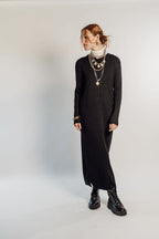 KNITTED MAXI DRESS
