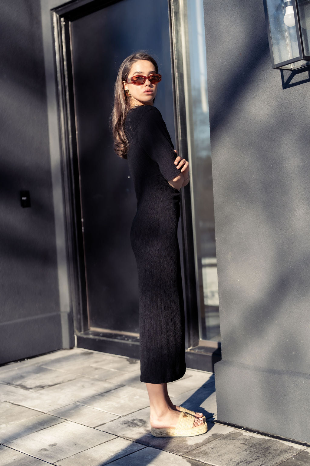 KNOT DETAIL MAXI DRESS