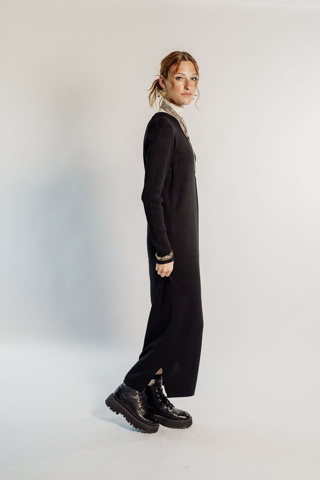 KNITTED MAXI DRESS