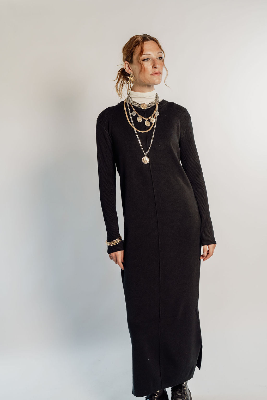 KNITTED MAXI DRESS