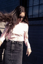 PINK GRAPHIC PRINT TEE