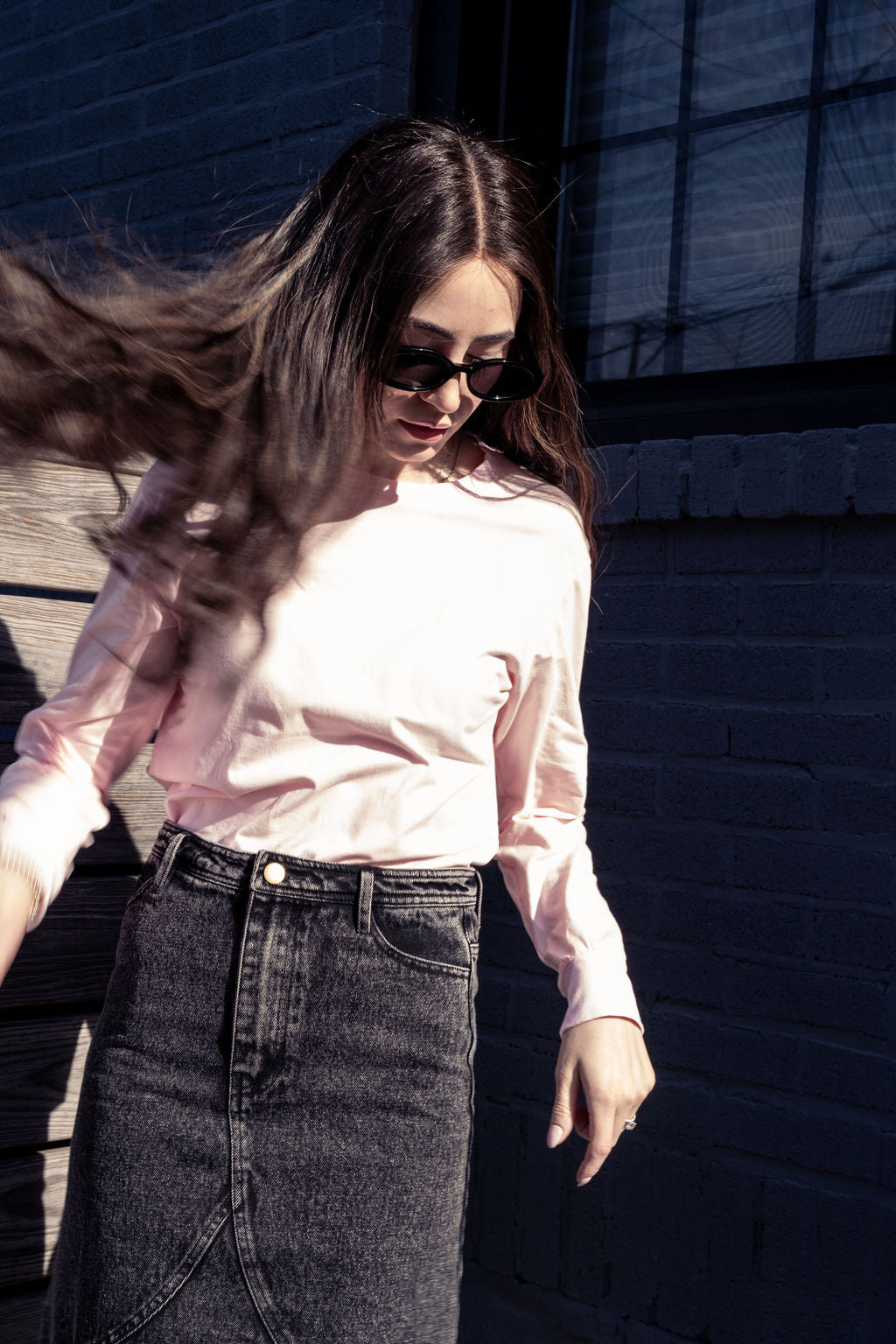 PINK GRAPHIC PRINT TEE