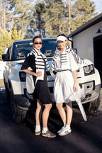 PLEATED SKIRT SIGNATURE STRIPE