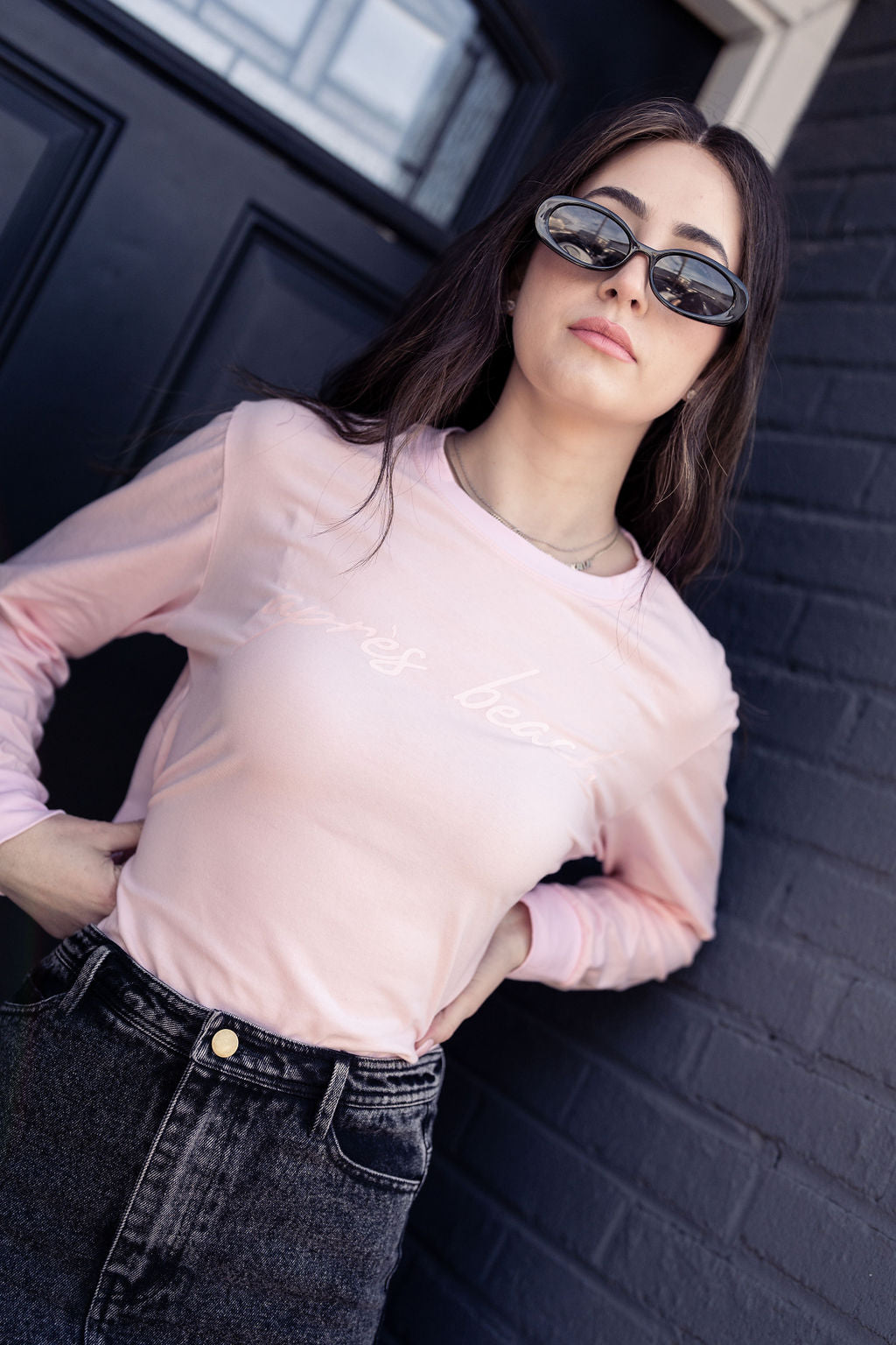 PINK GRAPHIC PRINT TEE