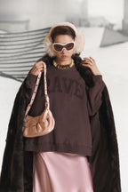 OVERSIZED RAVE - CHOCOLATE CORDUROY PATCH