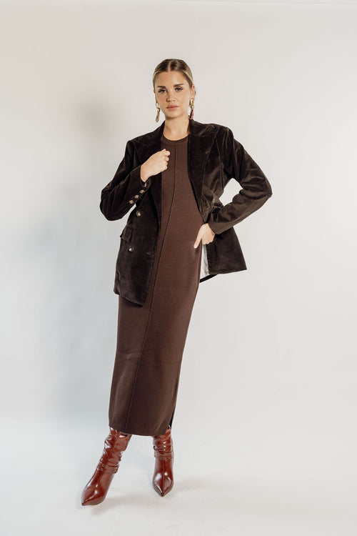 BROWN CORDUROY BLAZER