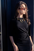 KNOT DETAIL MAXI DRESS