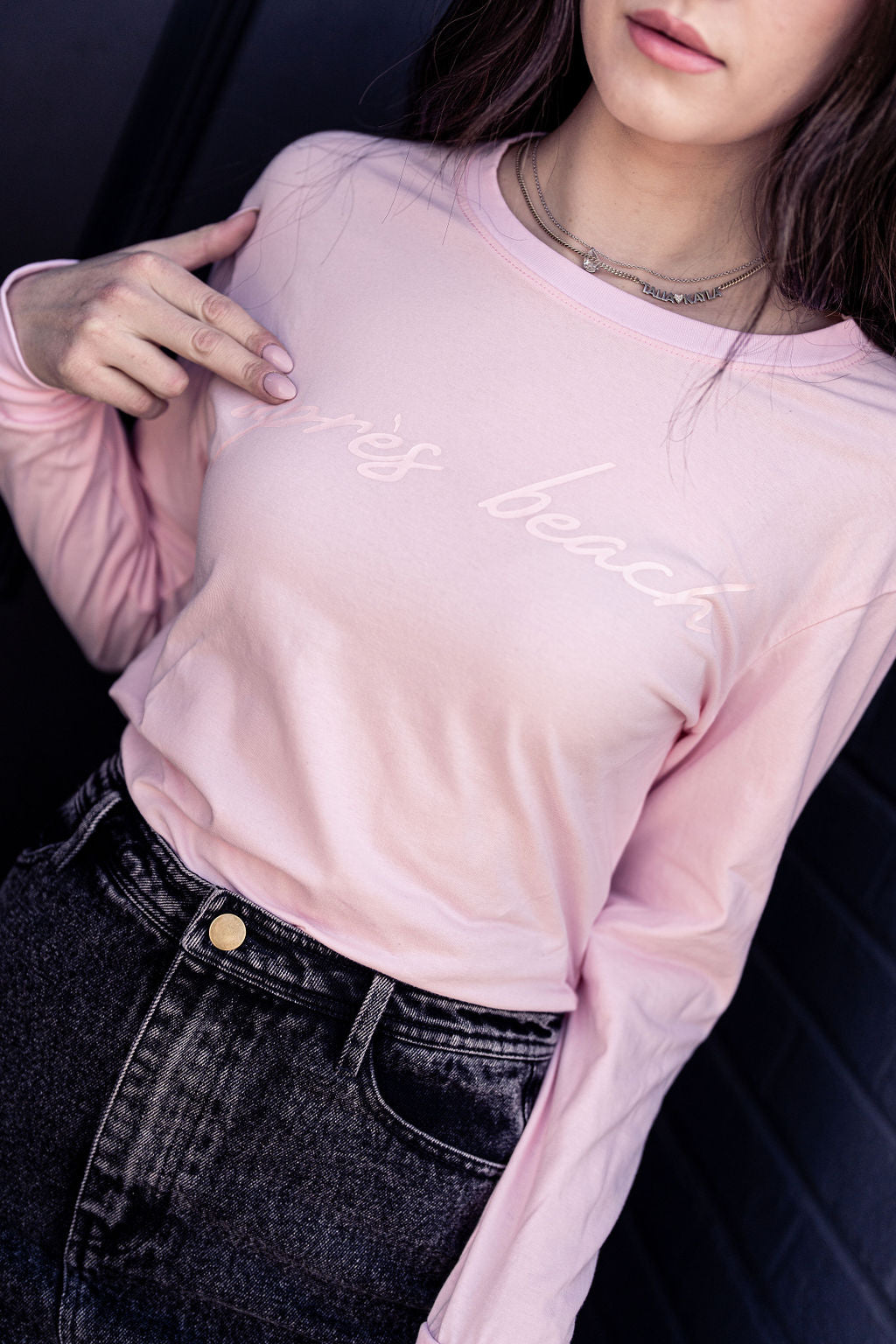 PINK GRAPHIC PRINT TEE