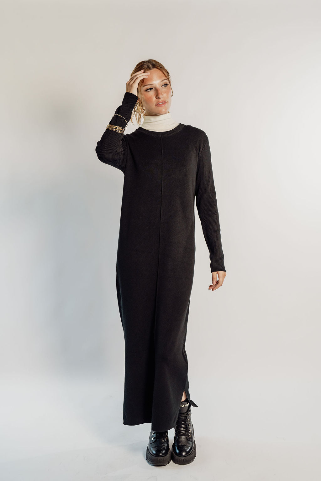 KNITTED MAXI DRESS