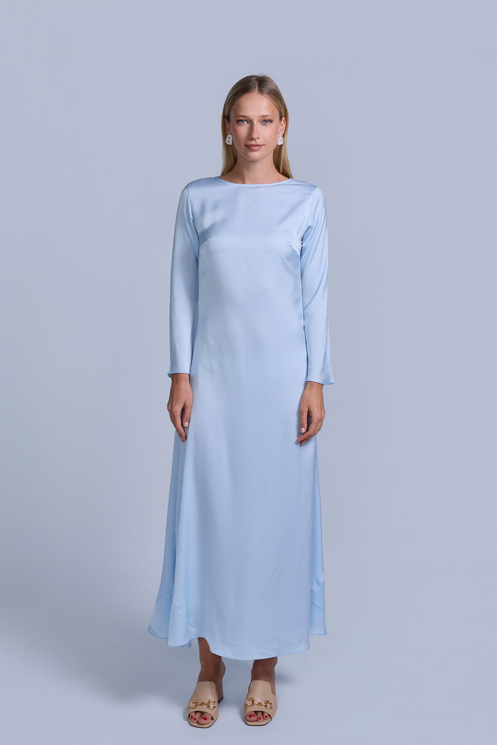 Slip Long Sleeve Dress