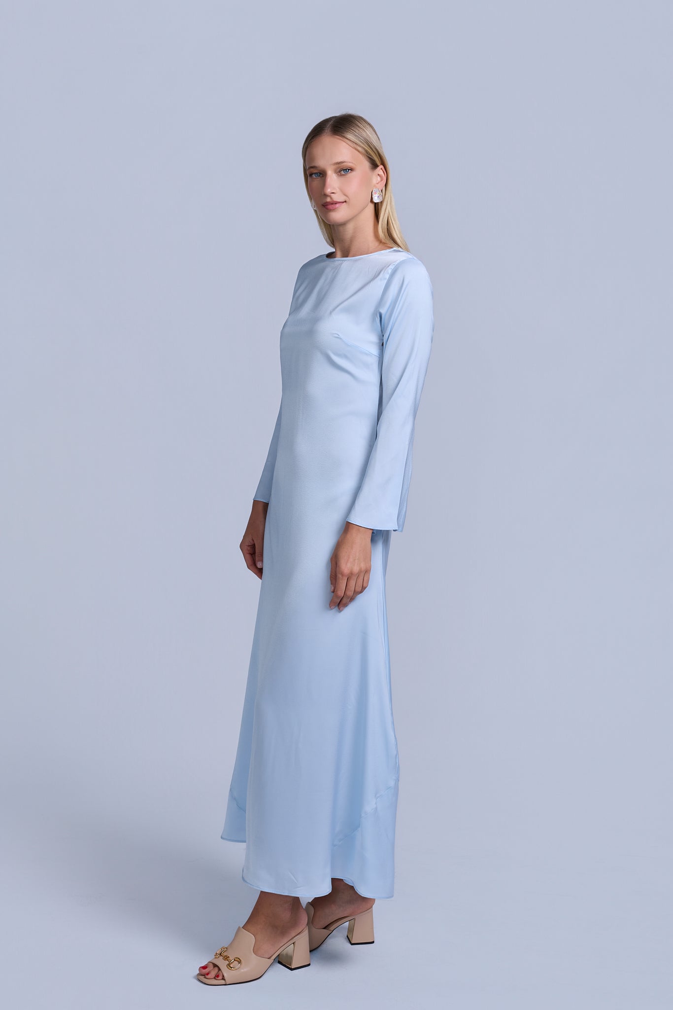 Slip Long Sleeve Dress